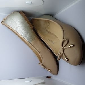 Metallic Heel Ballet Flats